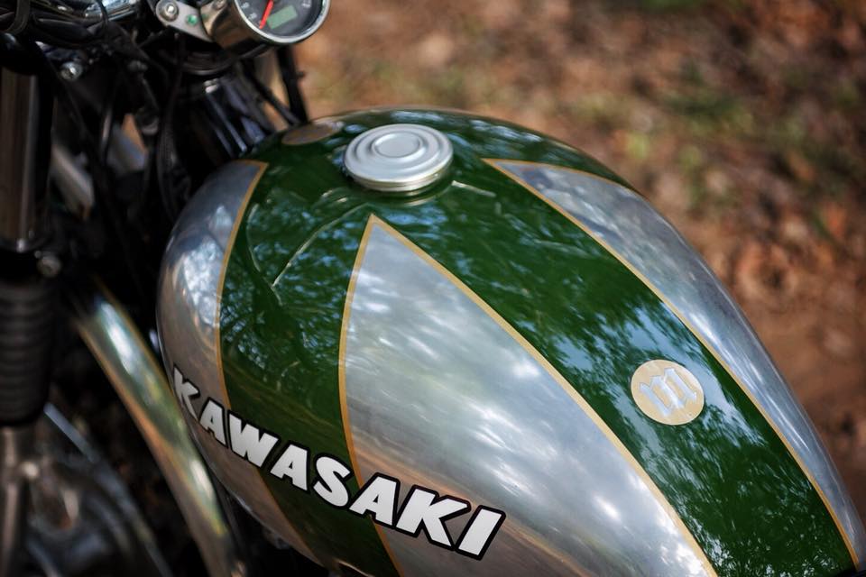 Kawasaki W800 Scrambler by Mandrill Garage