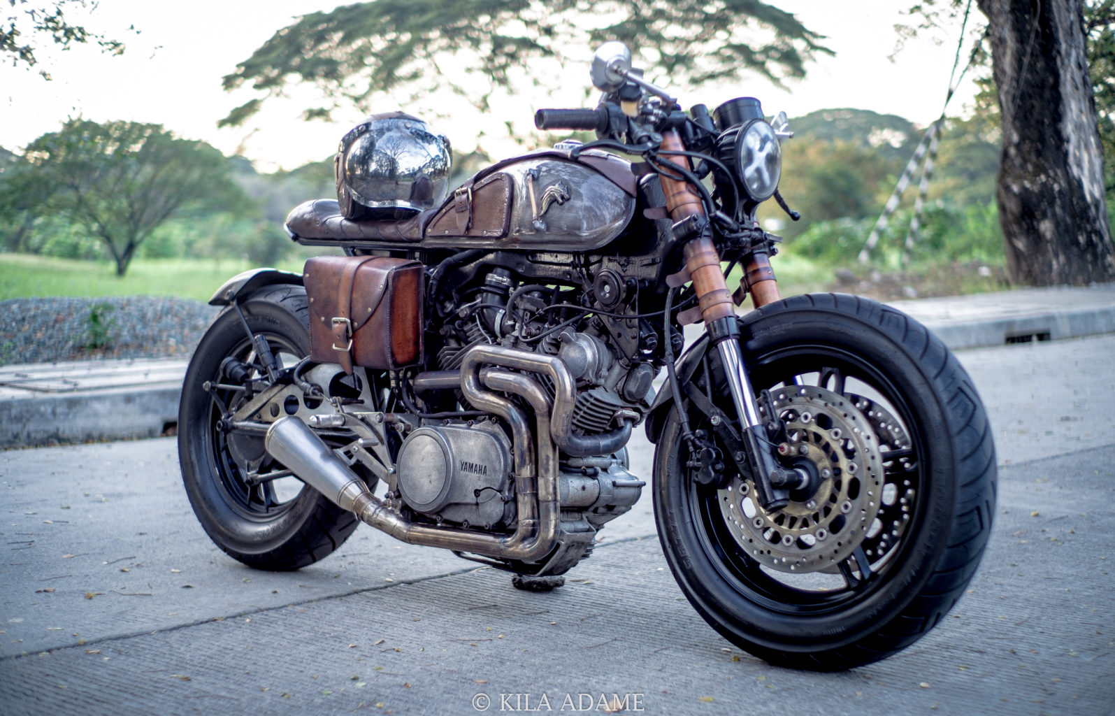 Yamaha XV750 Virago "Drogon" by Kila Adame