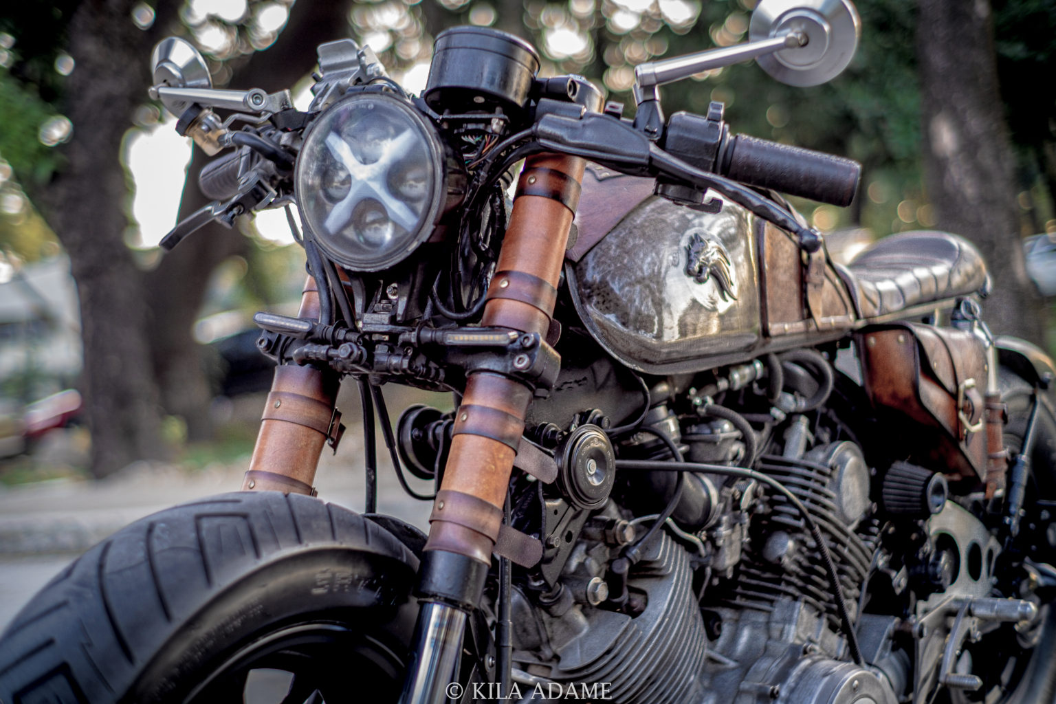 Yamaha XV750 Virago "Drogon" by Kila Adame